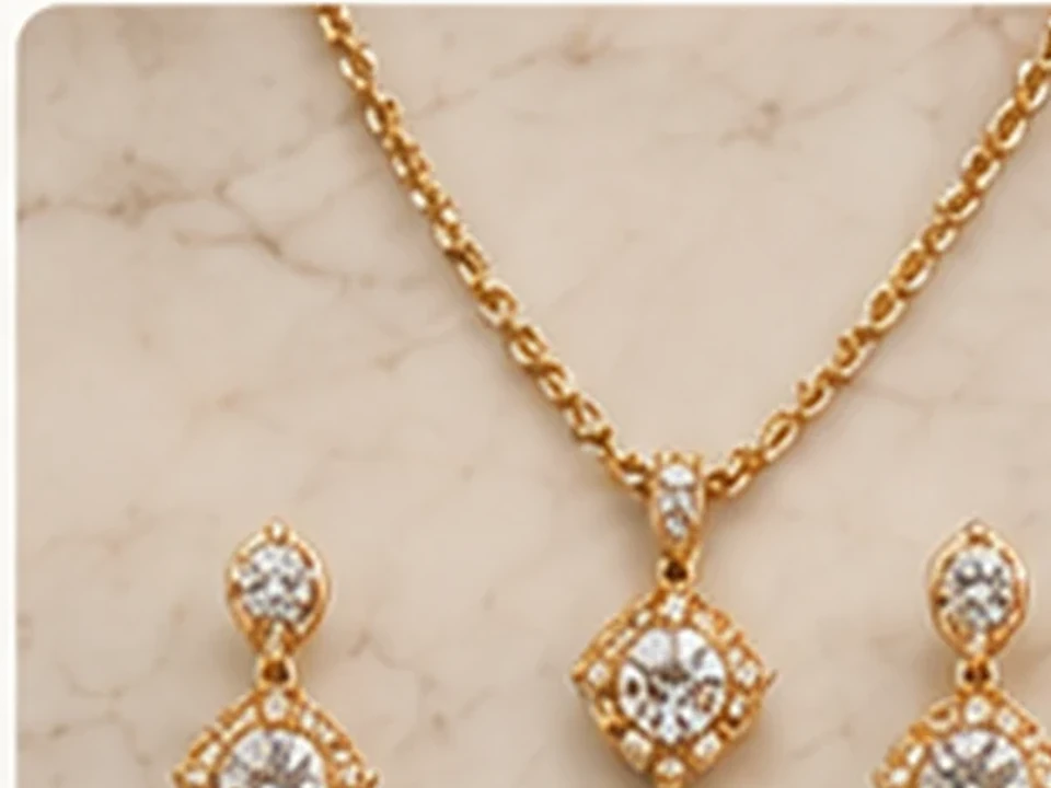 Gold jewellery collection at FB Collections Pakistan