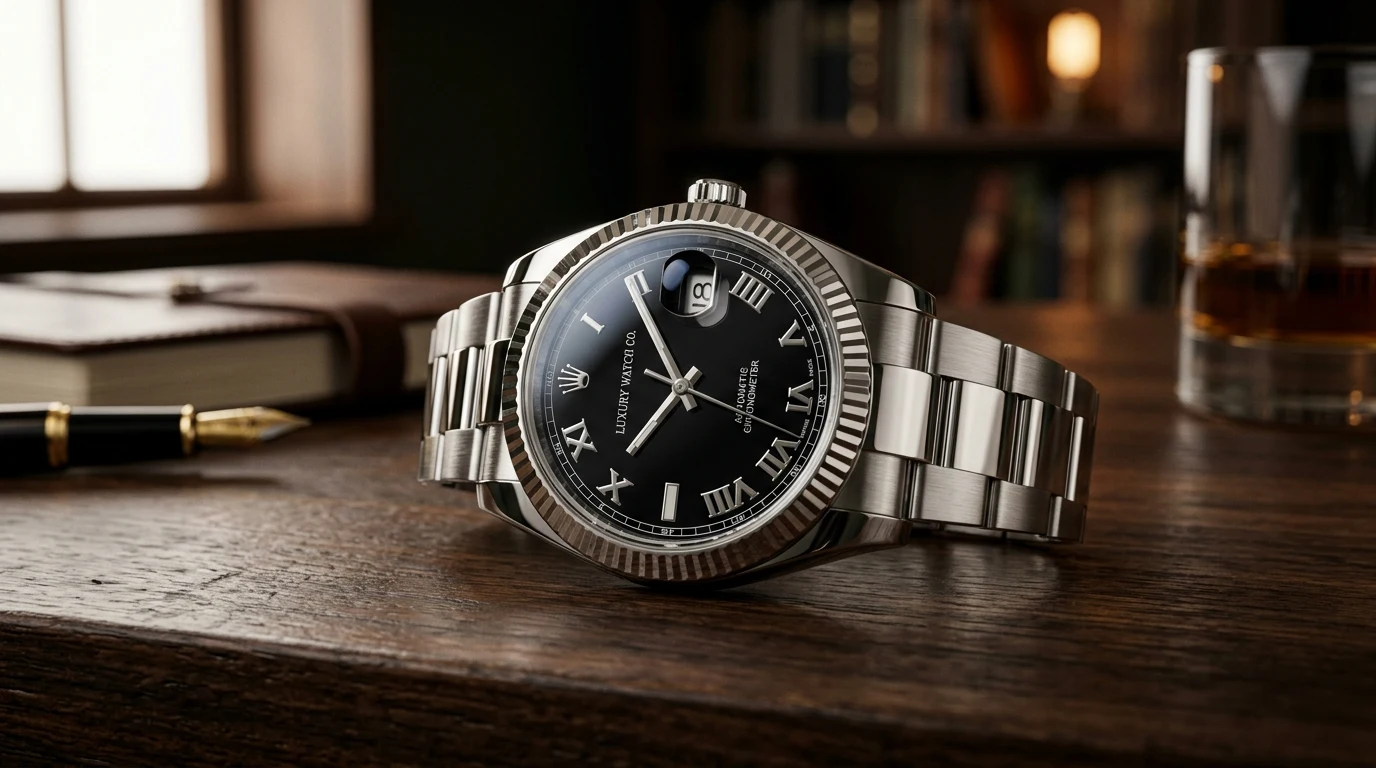 Premium black and gold watch collection at FB Collections Pakistan