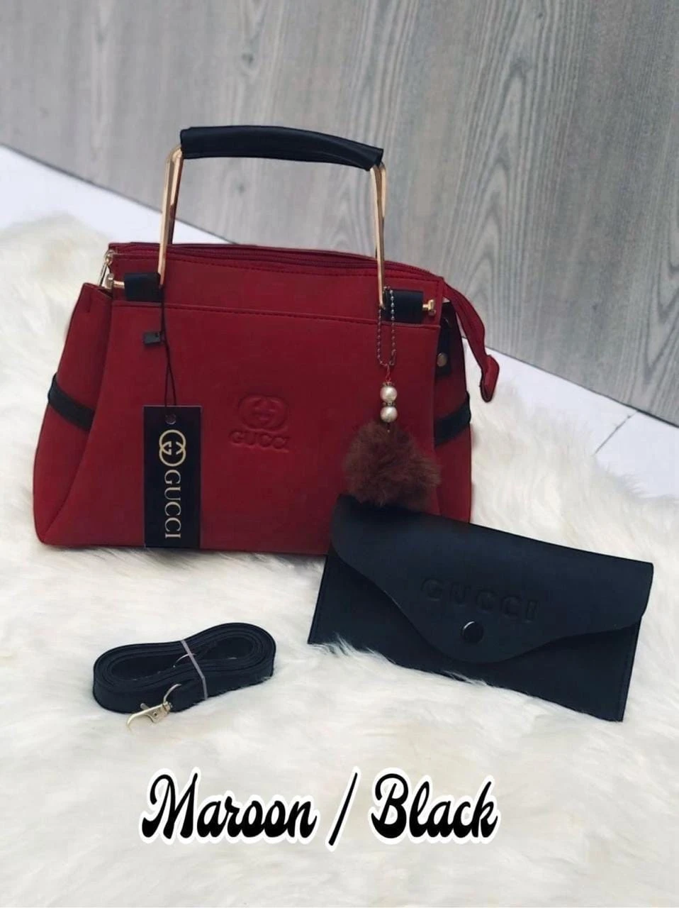 Premium 3 Pocket Shoulder Bag for Women view 5