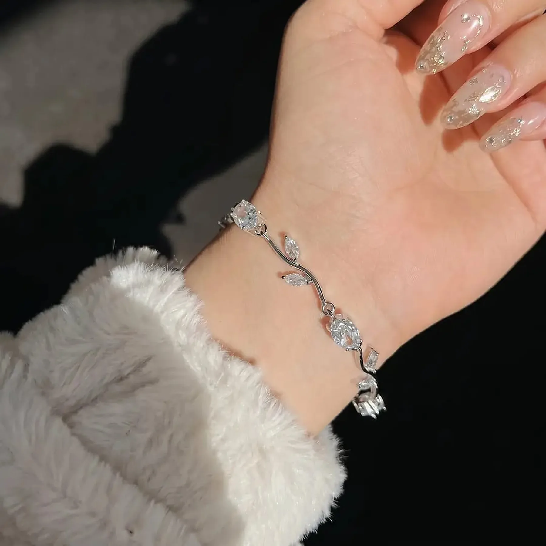 Silver Base Korean Trending Bracelet view 3