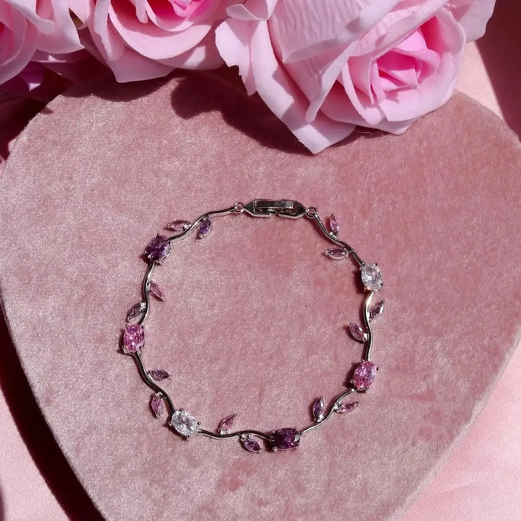 Silver Base Korean Trending Bracelet view 5