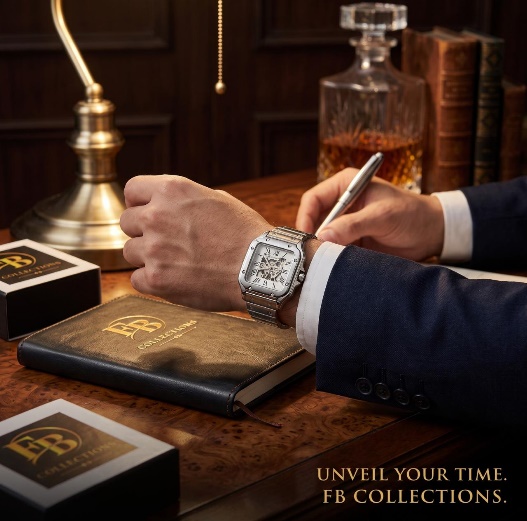 CASIRUI Automatic Skeleton Chain Watch view 3