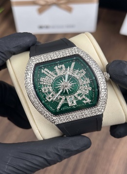 Luxury FM Diamond Watch White Strap view 3
